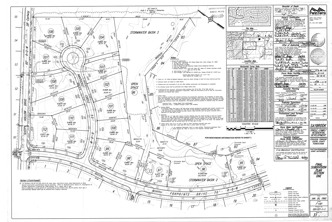 Site Plan – Saybrook HOA