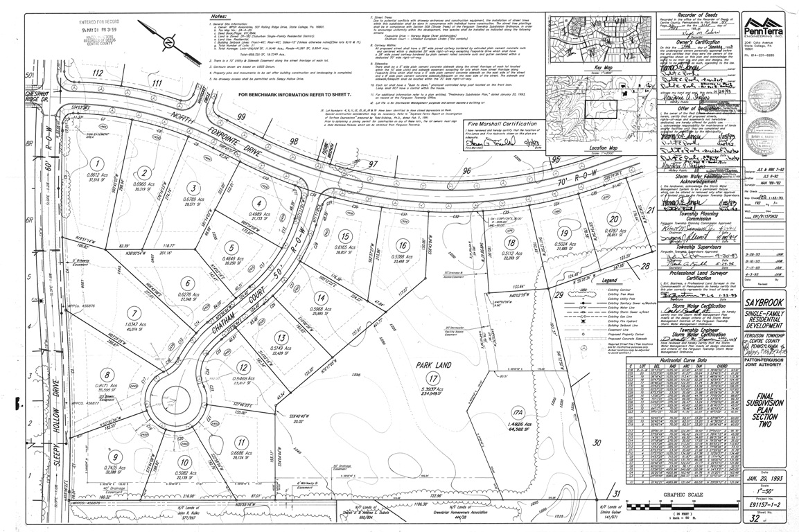 Site Plan – Saybrook HOA