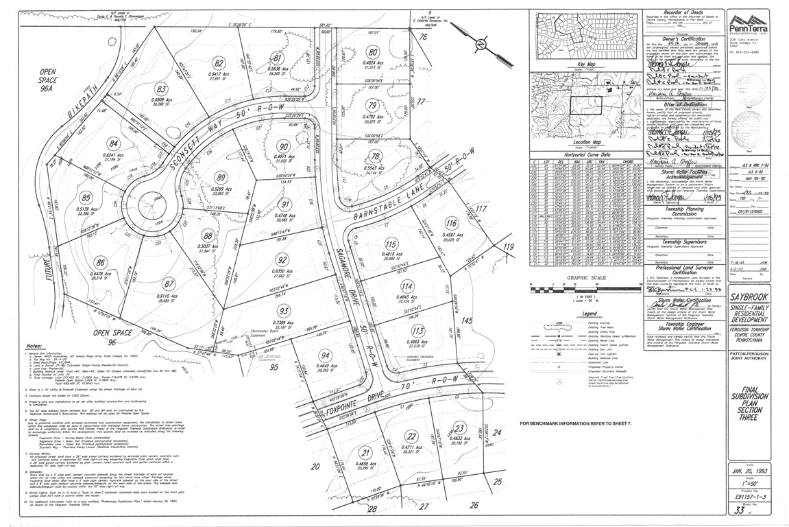 Site Plan – Saybrook HOA