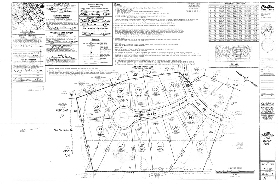 Site Plan – Saybrook HOA